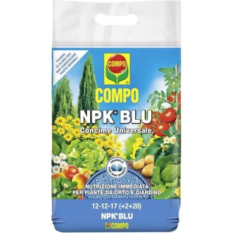 Concime granulare universale – 4kg – COMPO NPK+BLU – Nutrizione immediata per orto e giardino (1/6)