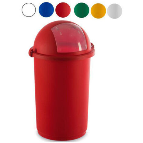 Bidone immondizia Giganplast Push 50L 5055M Blu [GIGANPLAST]