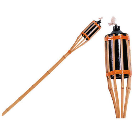 Torcia in bambù da terra H 120 cm – luce ambiente – Brixo