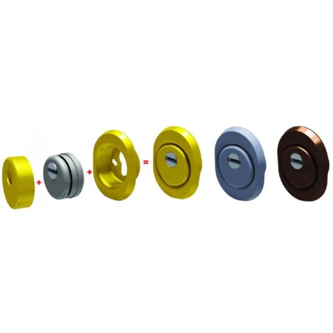 Defender Ø50x15 mm con piastrina antistrappo e finitura cromo satinato – Securemme (1/2)