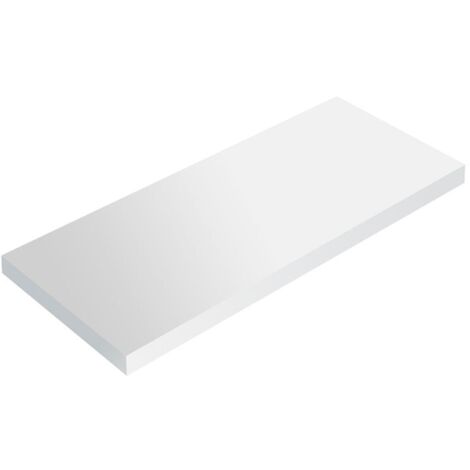 Mensola da parete ripiano moderno scaffale a muro soggiorno Smart - Bianco