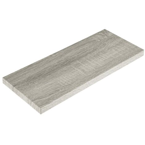 Mensola da parete ripiano moderno scaffale a muro soggiorno Smart - Grigio