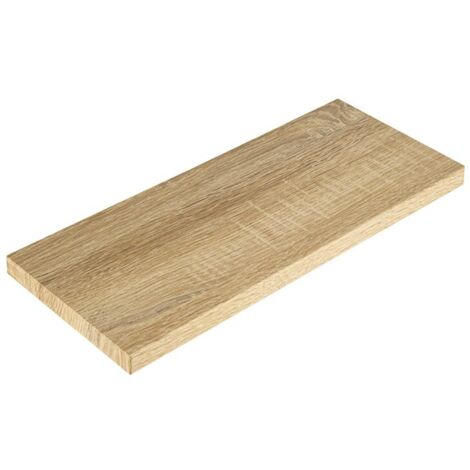 Mensola da parete ripiano moderno scaffale a muro soggiorno Smart - Legno Naturale