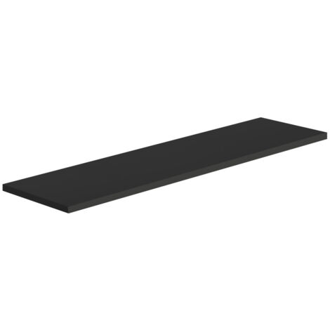 Mensola da parete ripiano moderno scaffale a muro soggiorno Smart - Nero