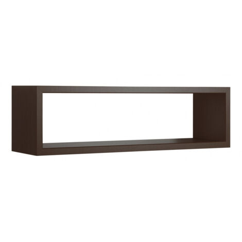 Mensola da Muro, Pensile Bagno, Mensola da Parete, Scaffale da Parete, Wengè, 60x17 p15,5 cm - Regolo