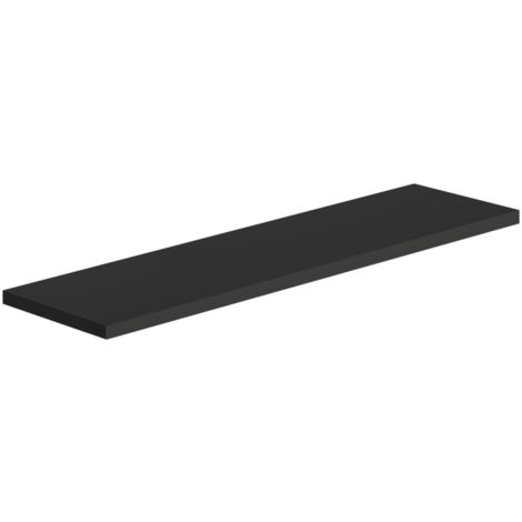 Mensola da parete ripiano moderno scaffale a muro soggiorno Smart - Nero