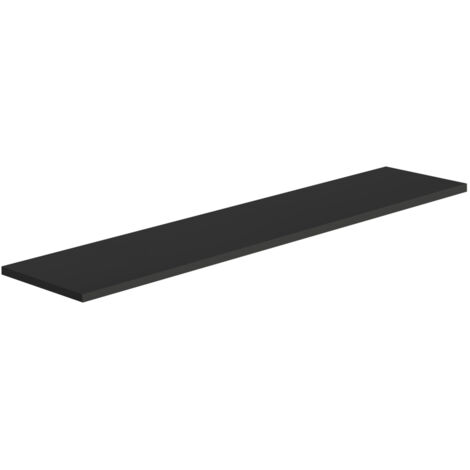 Mensola da parete ripiano moderno scaffale a muro soggiorno Smart - Nero