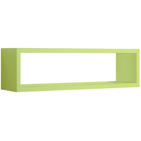 Mensola parete rettangolare verde scaffale salotto soggiorno camera Regolo