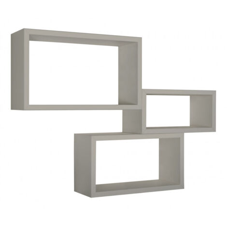 Set 3 mensole rettangolari parete talpa scaffale salotto soggiorno camera Trittico