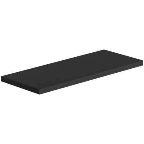 Mensola da parete ripiano moderno scaffale a muro soggiorno Smart - Nero