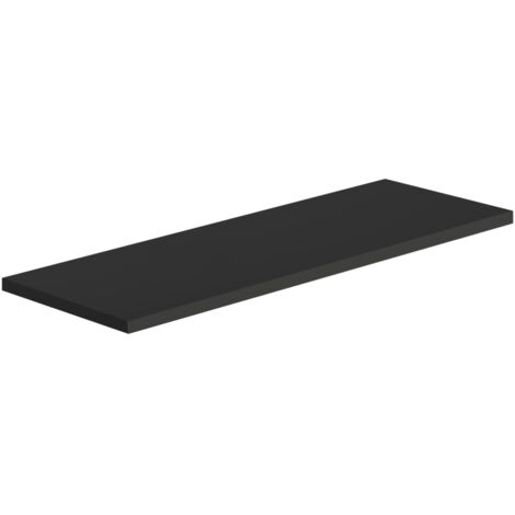 Mensola da parete ripiano moderno scaffale a muro soggiorno Smart - Nero