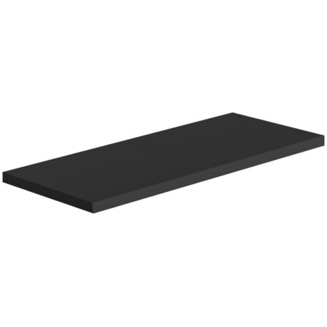 Mensola da parete ripiano moderno scaffale a muro soggiorno Smart - Nero