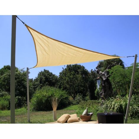 VELA TRIANGOLARE DIMENSIONI 360X360X360cm COLORE BEIGE (1/5)
