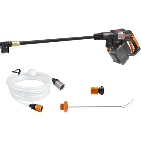 WORX WG633E.9 Hydroshot idropulitrice a batteria 20 V – 56 Bar Pressione massima – Potente motore brushless – senza batteria e caricatore