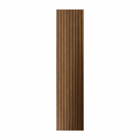 Pannello murale PVC effetto legno 10pz 120x30 cm - Noce