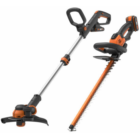 Set Tagliasiepi e Tagliabordi a Batteria 20 Volt WG918E con Batteria 2Ah e Caricatore per Cura Giardino - Worx (1/5)