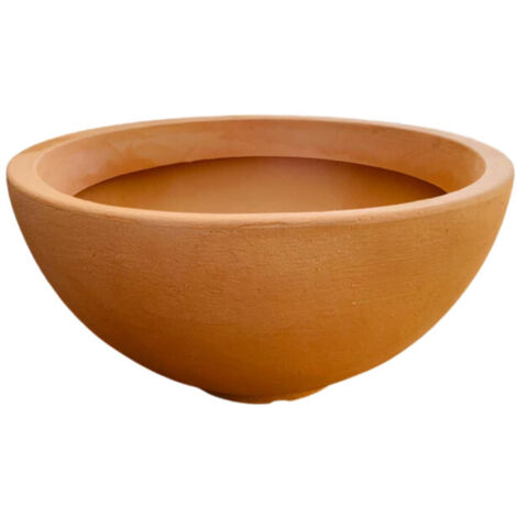 Ciotola vaso di design Ø45 H22 in polimero resistente impruneta per piante da interno ed esterno - Made in Italy - Monacis (1/5)