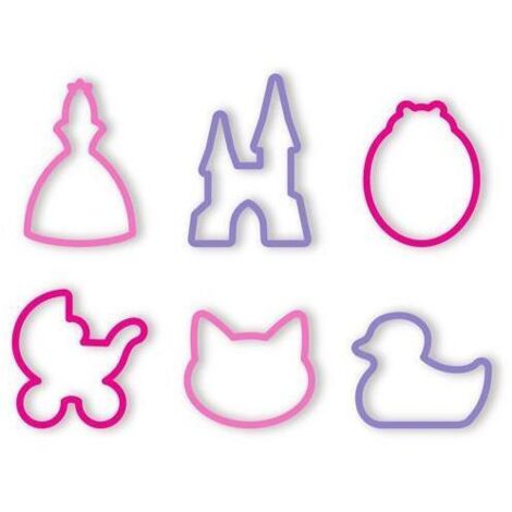Set 6 Tagliabiscotti Per Bambine In Anello DELICIA KIDS TESCOMA (1/4)