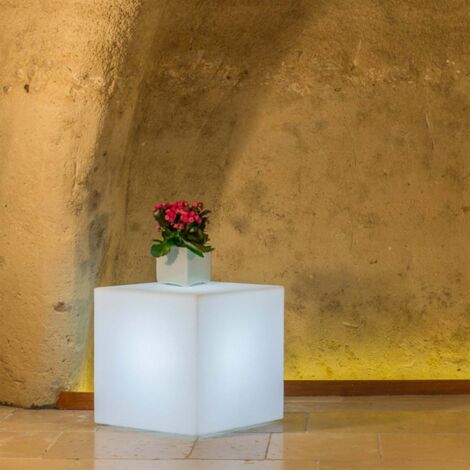 Youcube Top Luce Blu in Polimero Monacis - Cm 40X40X80 H
