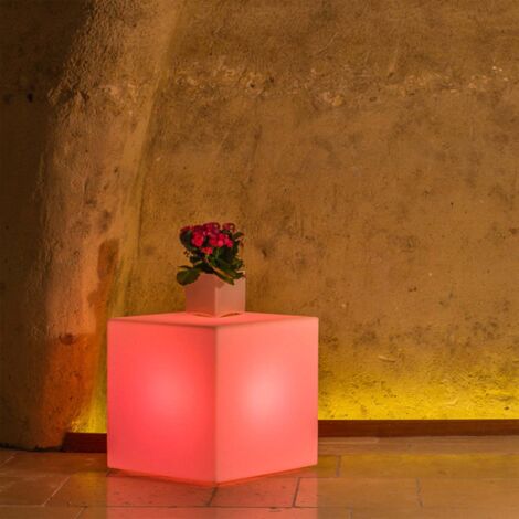 Youcube Top Luce Rossa in Polimero Monacis - Cm 40X40X80 H