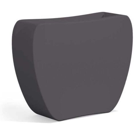 Fioriera Heart Antracite in Polimero Monacis - Cm 100X30X80 H
