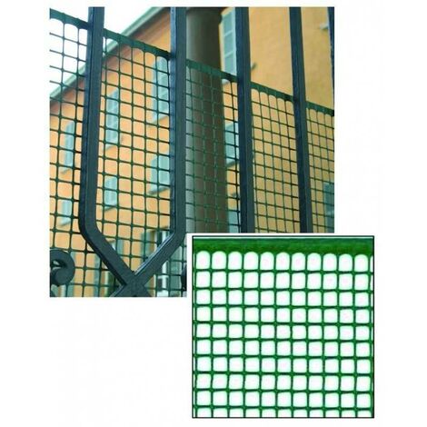 Rete in plastica Quadra 20 verde H 0.5 x L 5 m