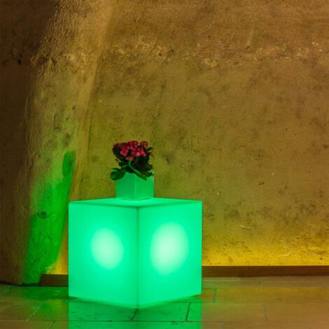 Youcube White Light Top in Monacis Polymer - Cm 40X40X80 H