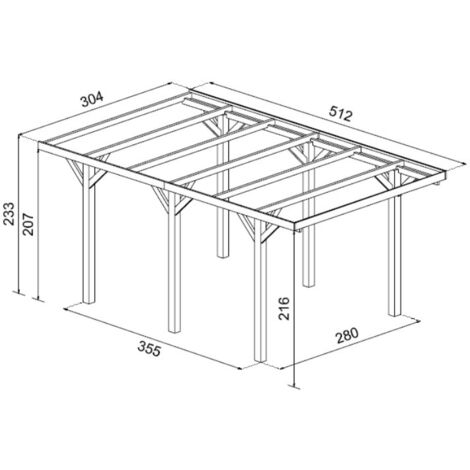 Carport Singolo Senza Copertura