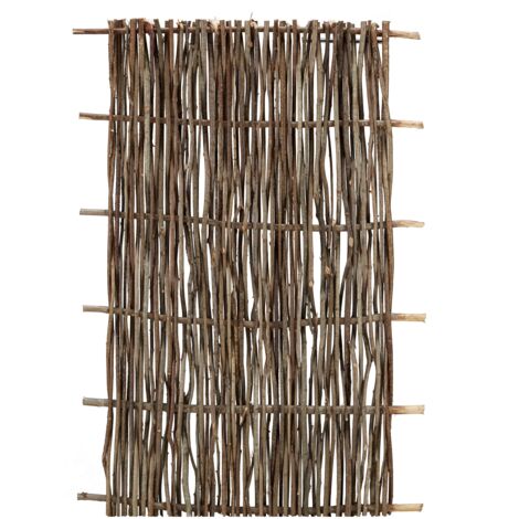 Pannello grigliato in legno di nocciolo intrecciato barriera per recinzioni 90 x h 180 cm