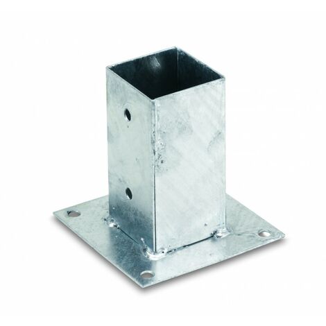 Confezione 2 Pz Sostegno Palo 7X7 cm per Pavimento Alce
