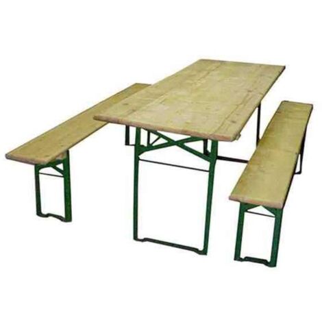 Set Birreria in Legno Plus- 220x80 cm - Ideale per Eventi (1/3)