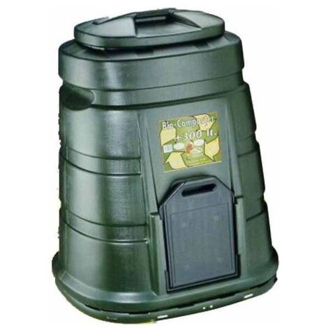 Compostiera da Giardino in Plastica Bio Compost Bidone Compostaggio Eco 300 Lt