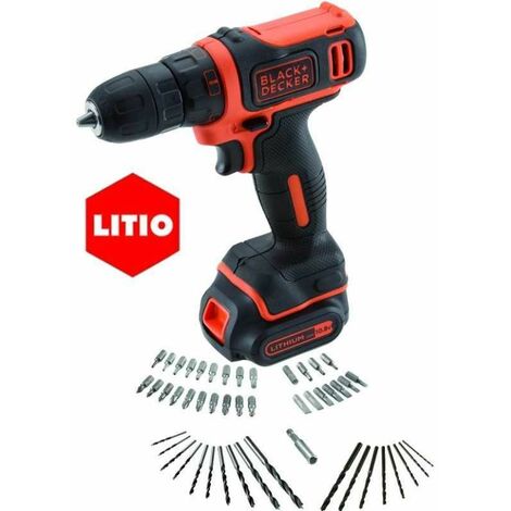 Black & Decker Trapano Avvitatore a batteria litio 10,8 V Cordless