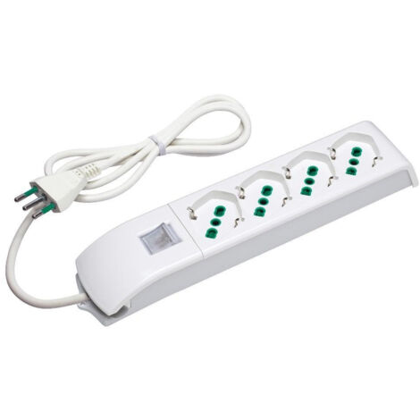 Multipresa 4X2Pt Sk Int Bianco Fido 4101004 Fme (1/2)