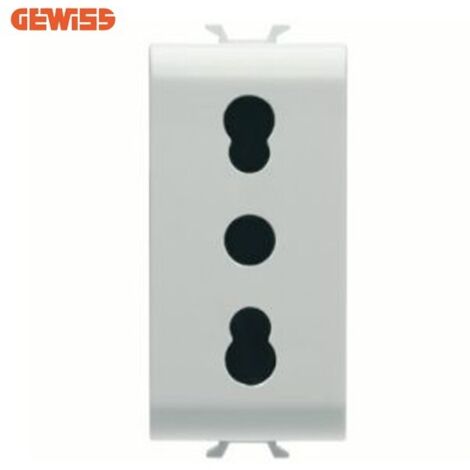 Presa bivalente Chorus bianca GEWISS (1/5)