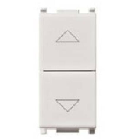 14062 due Pulsanti 1P No + No 10A Bianco Plana