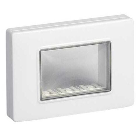 Vimar Calotta Da Parete IP55 Per Scatole Incasso 3 Moduli - Bianco, Serie Eikon/Ark&eacute;/Plana, Con Viti