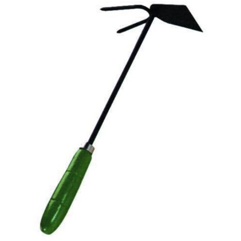 Zappa zappini quadro e corna per giardino manico 30 cm giardino zappare vigor (1/2)