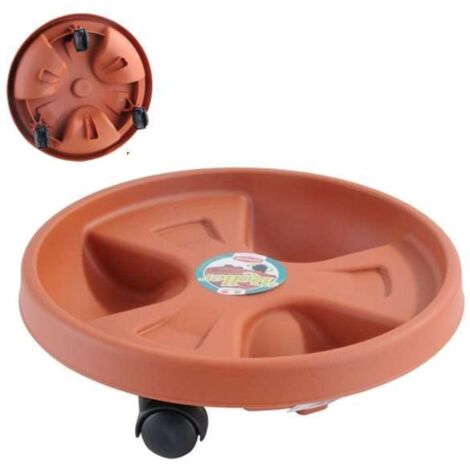 Stefanplast Sottovaso con Ruote - Coccio - Diametro 35 cm