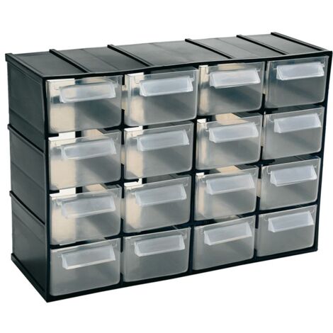 Cassettiera In Plastica Con 16 Cassetti Portaminuterie 22X9X16 - Art Plast