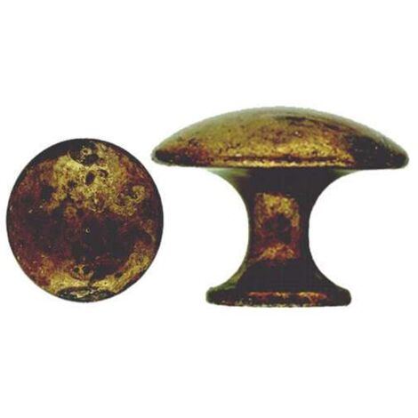 Pomolo Bombato Zama Ottone Antico 25 6481 Ms (1/2)