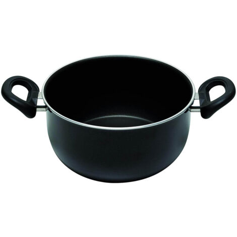 Pentola da forno Ballarini Firenze con 2 manici, diametro 28 cm, colore nero (1/4)
