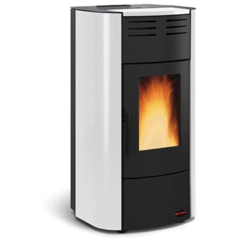 TermoStufa a Pellet Nordica Extraflame Raffaella Idro 19 Kw Bianca Mod. 1280305 (1/4)