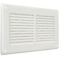 La Ventilazione GL20RB Griglia Rettangolare da Sovrapporre, Bianco