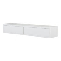 Mensola da Muro Domino con Cassetti Bianco 88.2x13.4x20 cm Sanitec