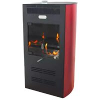 Stufa bioetanolo Elegance Ventilata Bordeaux 3 kW – ventilazione 3 velocità, telecomando – ideale per 30 m2 – Tecno Air System