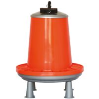 Mangiatoia a tramoggia 5 kg per polli – Cono colorato, griglia e piedini antispreco
