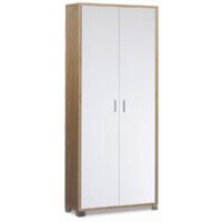 Mobile 2 Ante 83L x 29P x h190 – Finitura Legno Noce e Bianco Fiammato – Sarmog