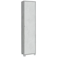 Colonna 1 Anta 43L x 29P x h190 – Finitura Cemento e Bianco Opaco – Sarmog