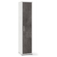 Colonna 1 Anta 39L x 41P x h182 – Finitura Bianco Opaco e Nero Opaco – Sarmog